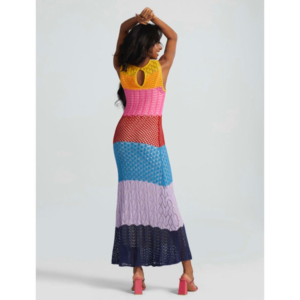 Gabrielle Union Crochet Sweater Dress M